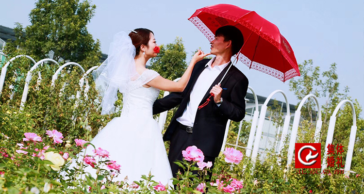 北京定制婚礼：2022年2月22日第45届“爱情海”婚礼+园林拍照